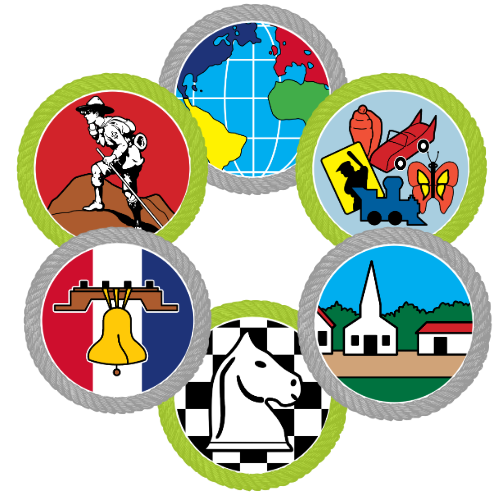 6 Merit Badges-2 councilware